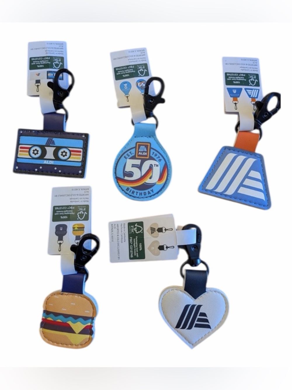 ALDI Quarter Holder Keychain 5 Pcs